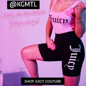 Juicy Couture Sports bodysuit &  Shors size L, XL